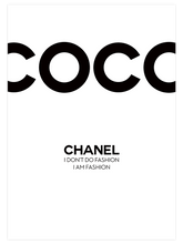 Coco Chanel Fashion - Art Print